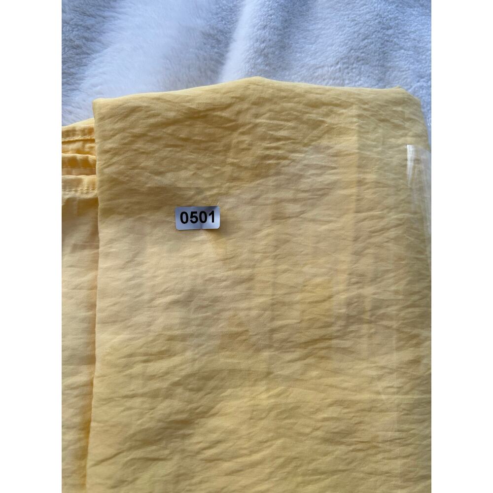 Vero Moda Dress Maxi Butter Yellow Ruffle Sleeve V Neck Tie Back Women's Medium - Picture 10 of 10